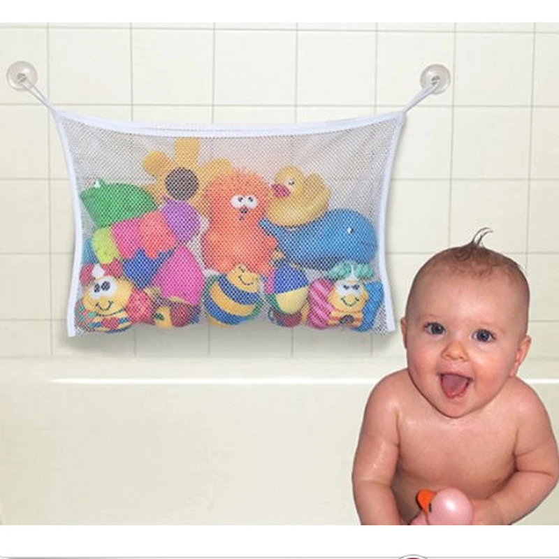 1pc/lot Bathroom Baby Hat Kids Bath Toy Bag Net Suction baskets | Игрушки и хобби
