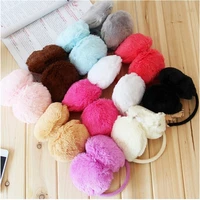 indjxnd new solid color ladies earmuffs autumn and winter warm and comfortable unisex skiing fur headphones cute accessories