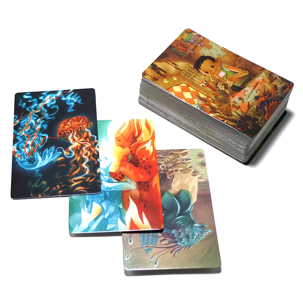 obscure dixit 7 8 9 карточная игра всего 252 игральные карты кролик из дерева оригинальная Задняя панель для детей Домашняя доска игры