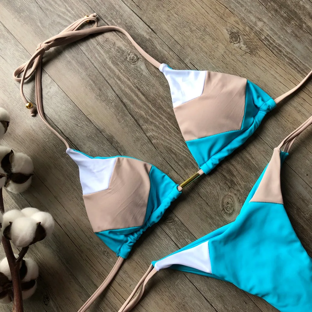 Бикини 2020 сексуальный Модный женский комплект бикини горячий штамп спортивный