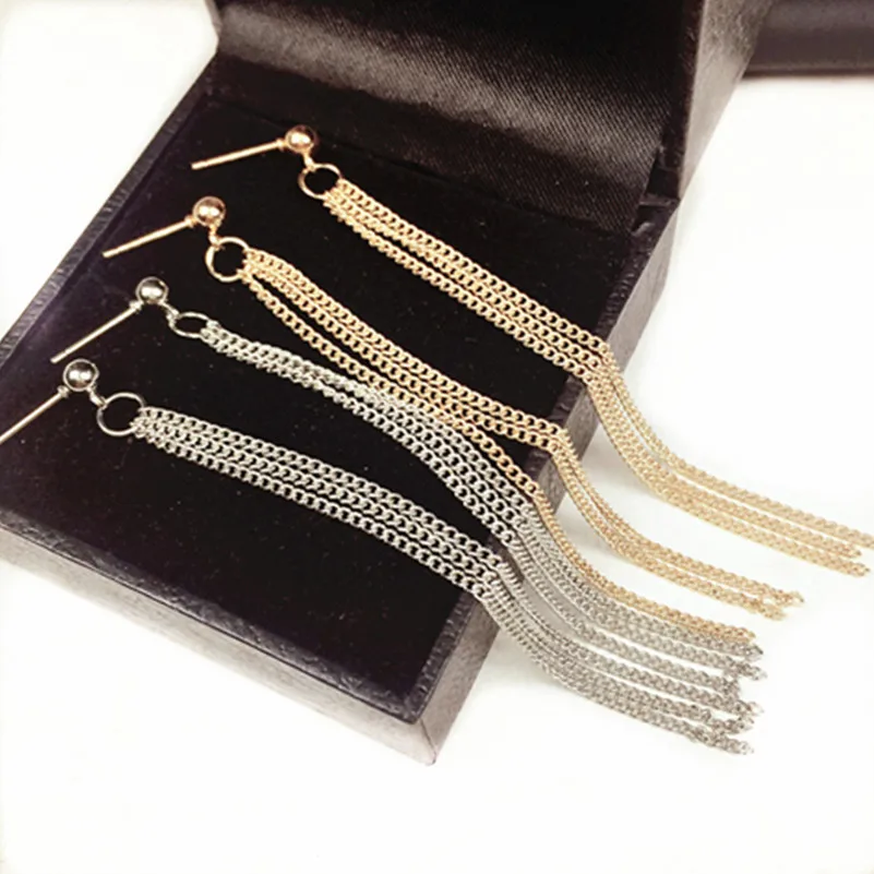 Изящные Модные серьги с кисточками геометрические простые подвески для женщин