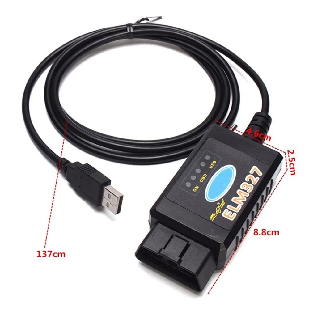 ELM327 USB FTDI/PIC18F25K80 Chip Code Reader for Ford HS CAN/MS CAN Switch Car Vehicle OBDII Diagnostic Tool Interface |