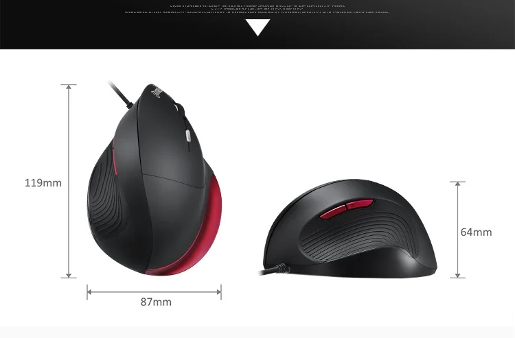 Пособия по немецкому языку Perixx PERIMICE 518R эргономичный вертикальный USB Проводная оптическая мышь программируемый Настольный тетрадь