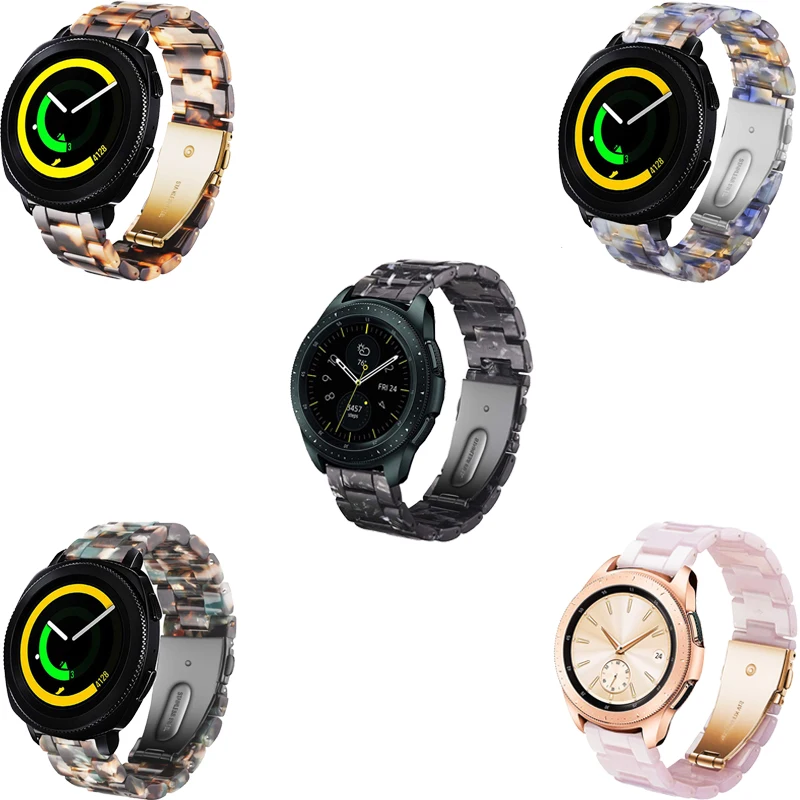 Ремешок полимерный для наручных часов браслет samsung galaxy watch active 2 S2 classic 42 мм amazfit GTR