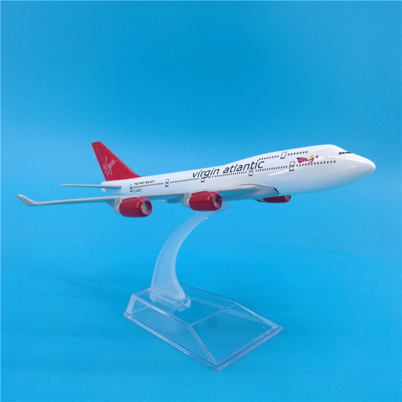 Модель самолета Virgin Atlantic Airlines 16 см модель Боинг 747 металлическая литая авиамодель