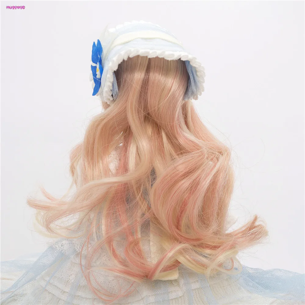 

MUZIWIG Heat Resistant Fiber Loose Bouncy Wave Hair Wigs BJD Dolls Accessories