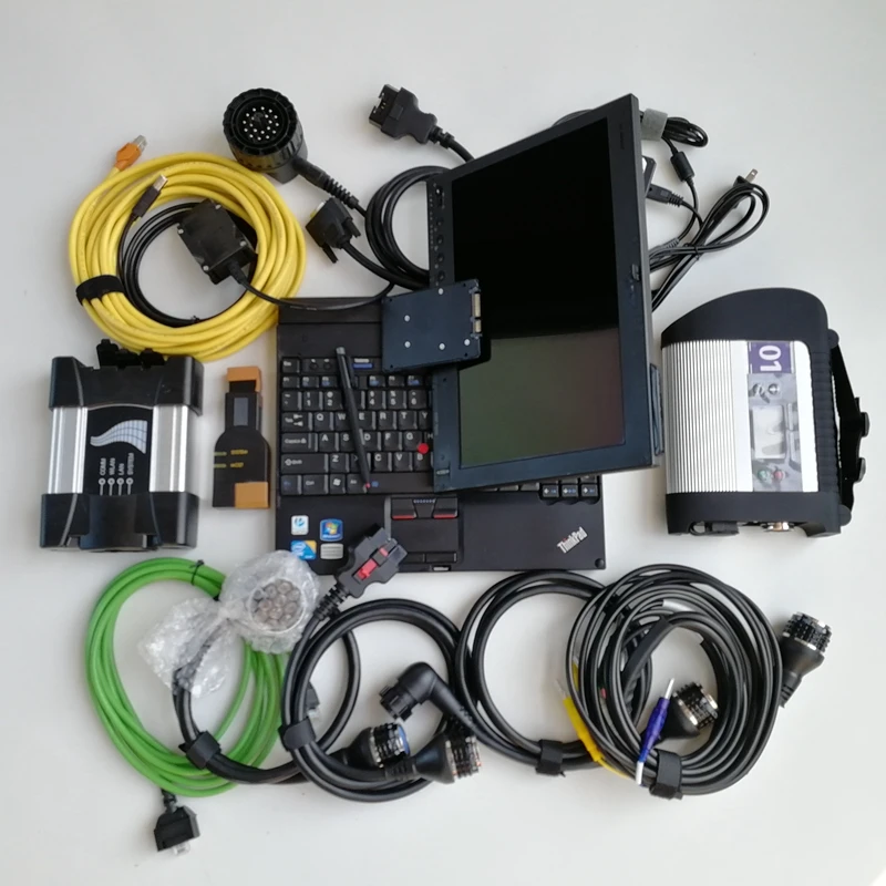 2 в 1 программное обеспечение для Mb Star C4 и Icom бывший употреблении ноутбук X201T I7 4 ГБ/8