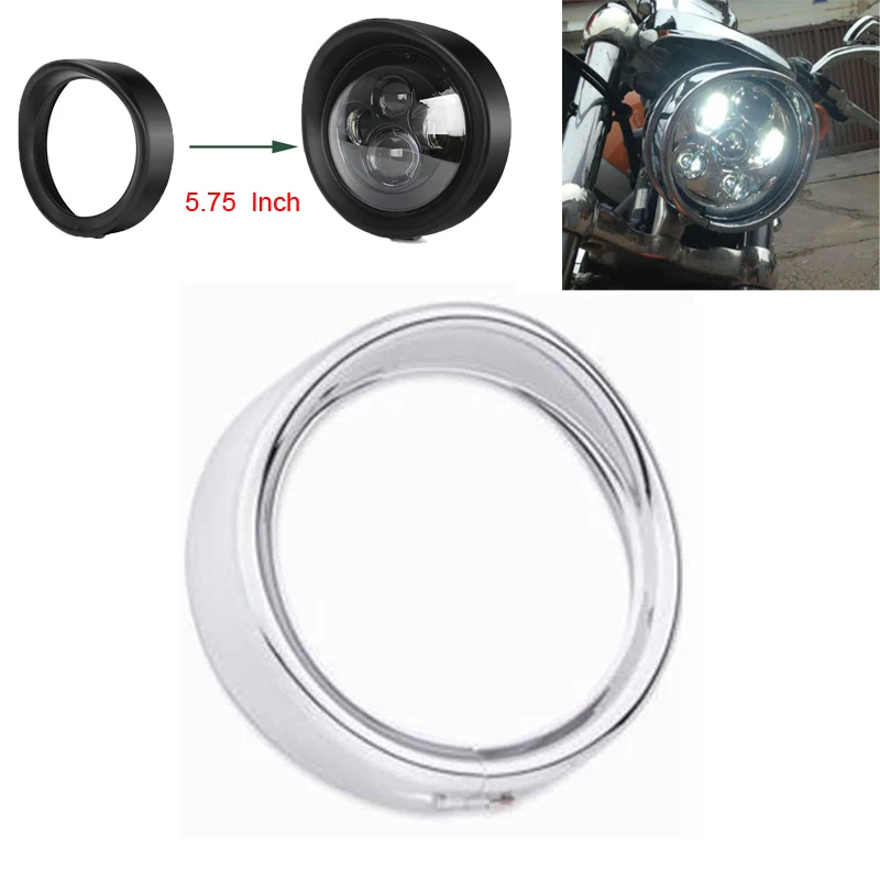 Налобный фонарь для Harley 5 75 дюйма налобный отделочное кольцо 3/4 мотоциклетный