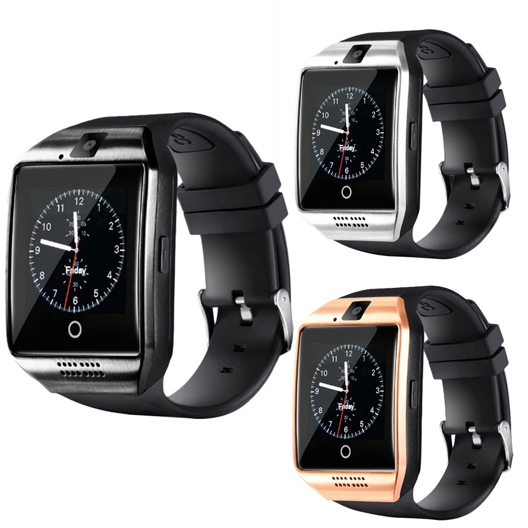 2018 Q18 Bluetooth Smart часы телефон наручные Шагомер Смарт Сенсорный экран Smartwatch для Android