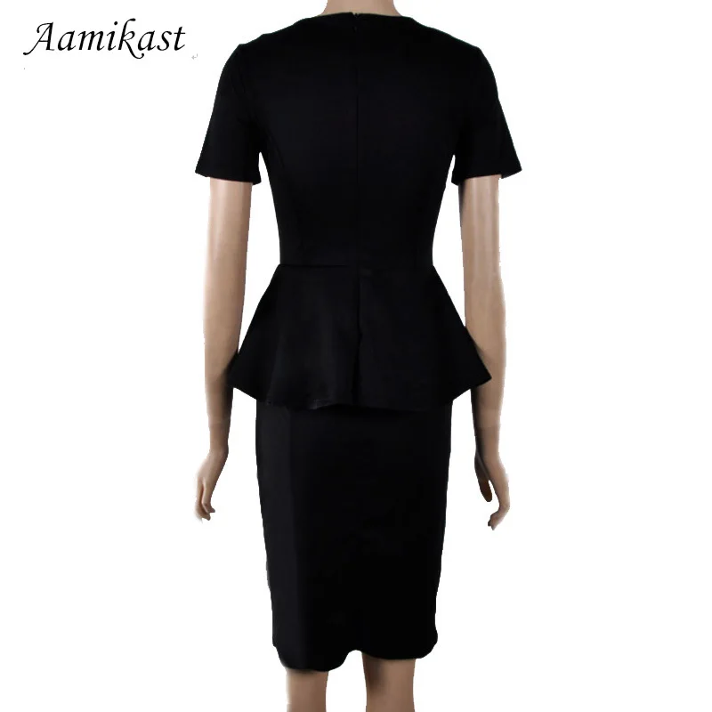 Женское платье с коротким рукавом H2 Повседневное миди о вырезом в стиле