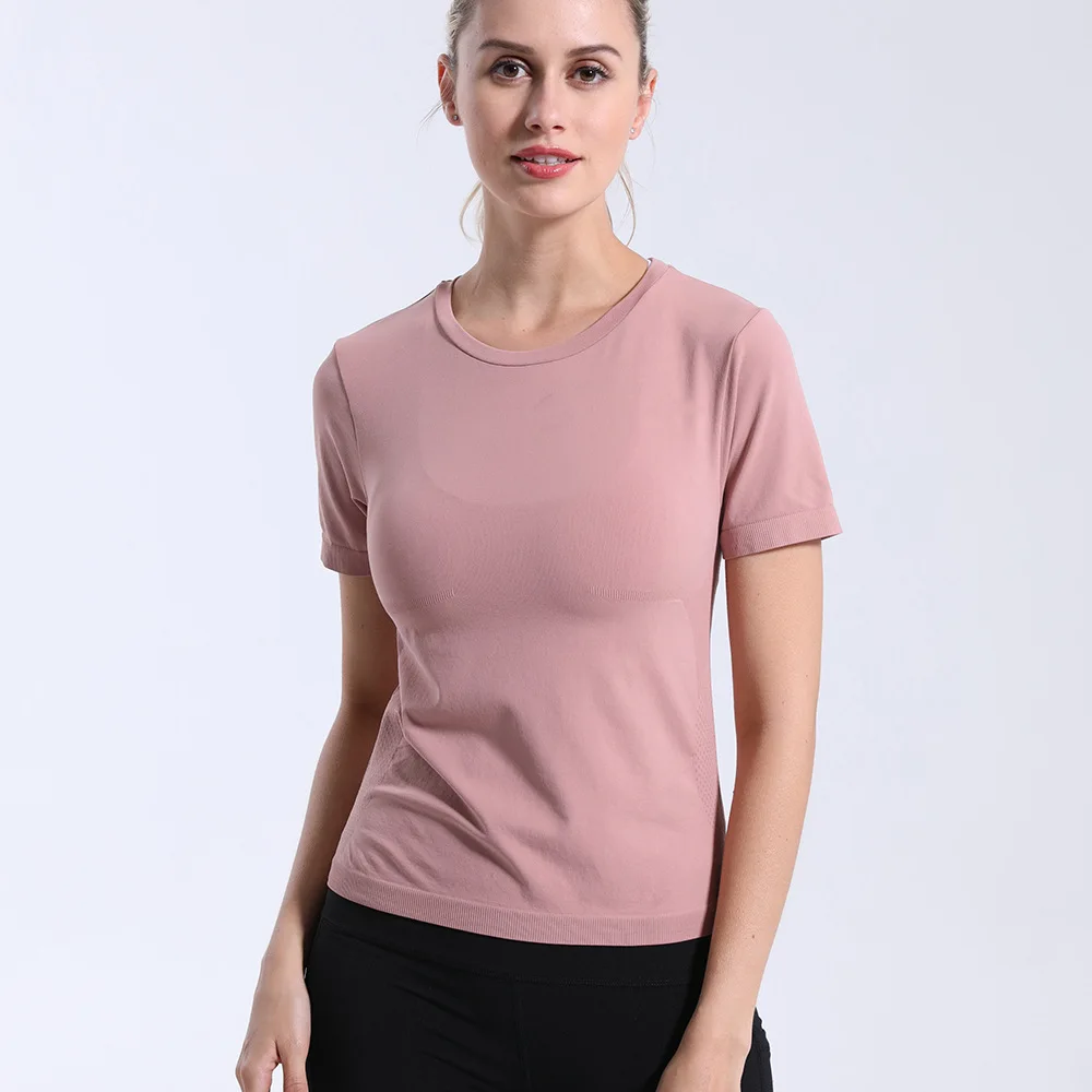 YWBIN женская спортивная одежда Топ Фитнес женский трикотаж бесшовные короткий