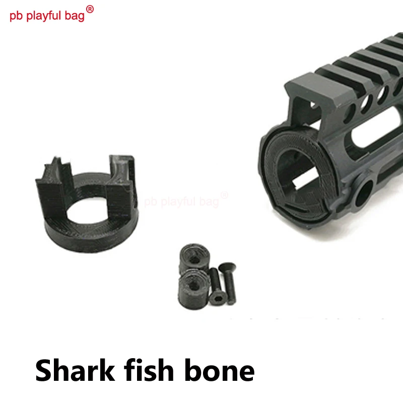 1pcs Shark fish bone Спорт на открытом воздухе CS Снайпер fishbone стабилизатор перед Jin Ming 8 поколение M4 переходное кольцо перед стабильным фитингом части D127 - Цвет: 1pcs Shark fish bone