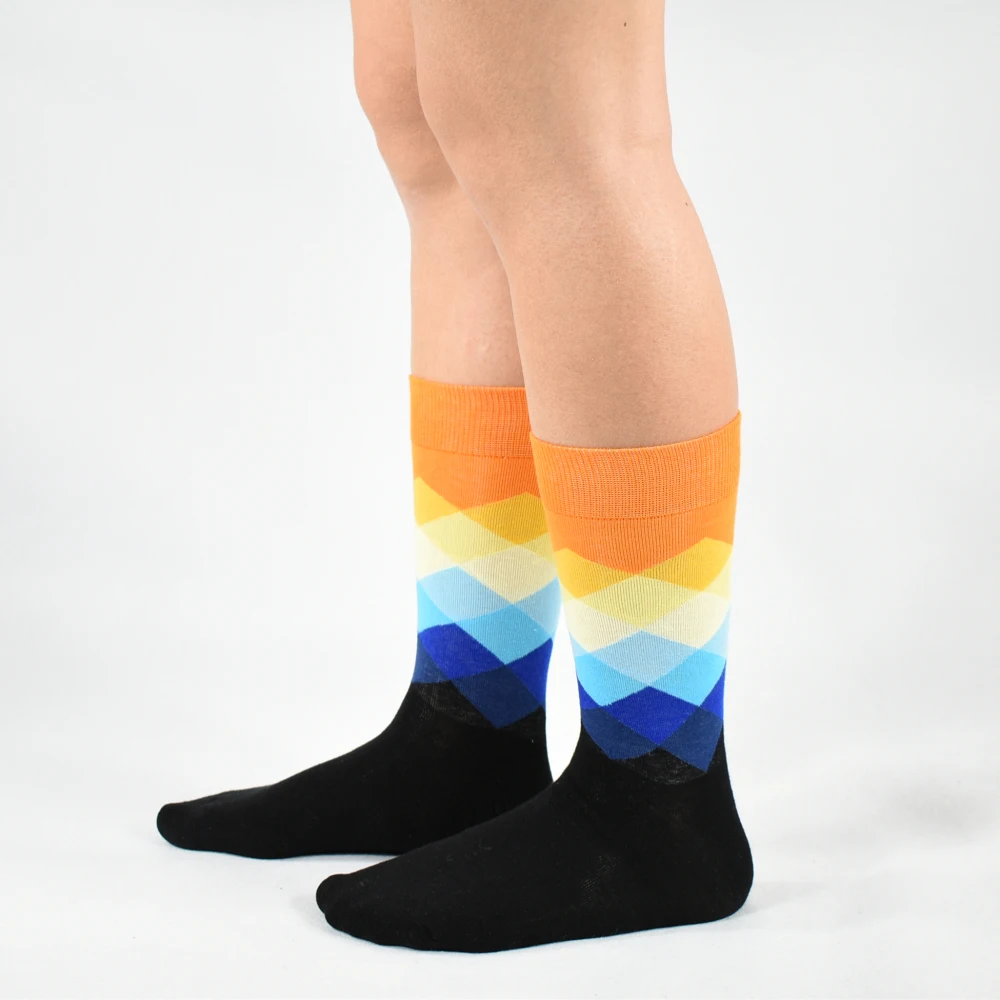 Мужские хлопковые носки с бриллиантами 2019|men socks colorful|fashion men socksmens fashion |