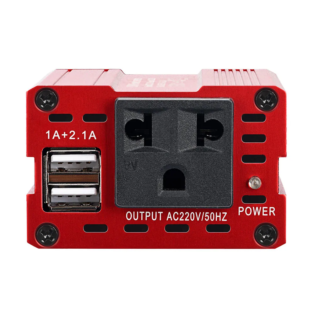 SUNYIMA 150 Вт Инвертор питания DC12V до 220 В двойной USB ЕС Разъем для дома пикника