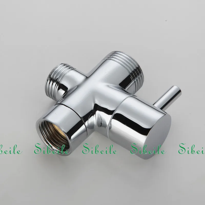 SBLE Ванная комната Туалет Биде 3/4 ''1/2'' Т-адаптер душевой переключатель клапан смеситель для душа тройник соединитель Shattaf клапан латунь Сделано