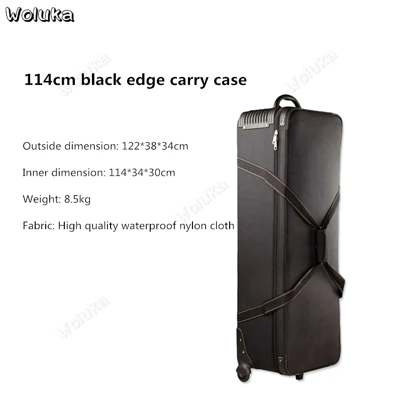 114cm black edge Фотографическое чехол studio флэш-тележка поле лампа сумка для хранения Оксфорд водонепроницаемый тянуть фотографического аксессуары сумка CD50 T11 - Цвет: 114cm black edge