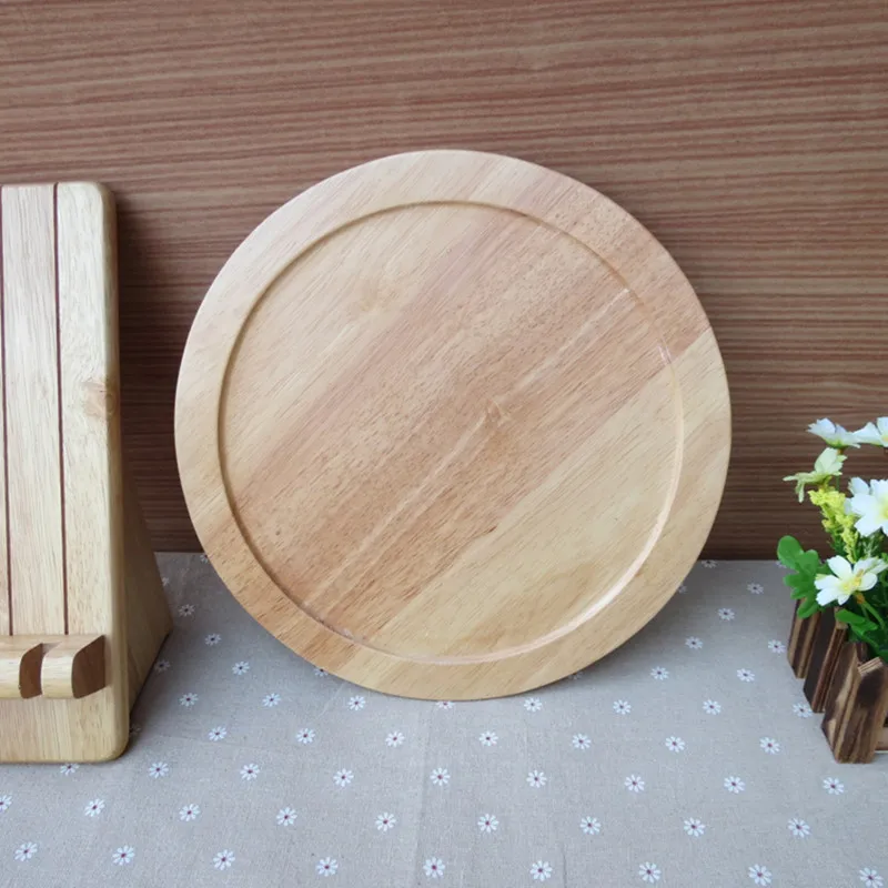 Круглый Деревянный фруктовый поднос в винтажном стиле экологически чистые