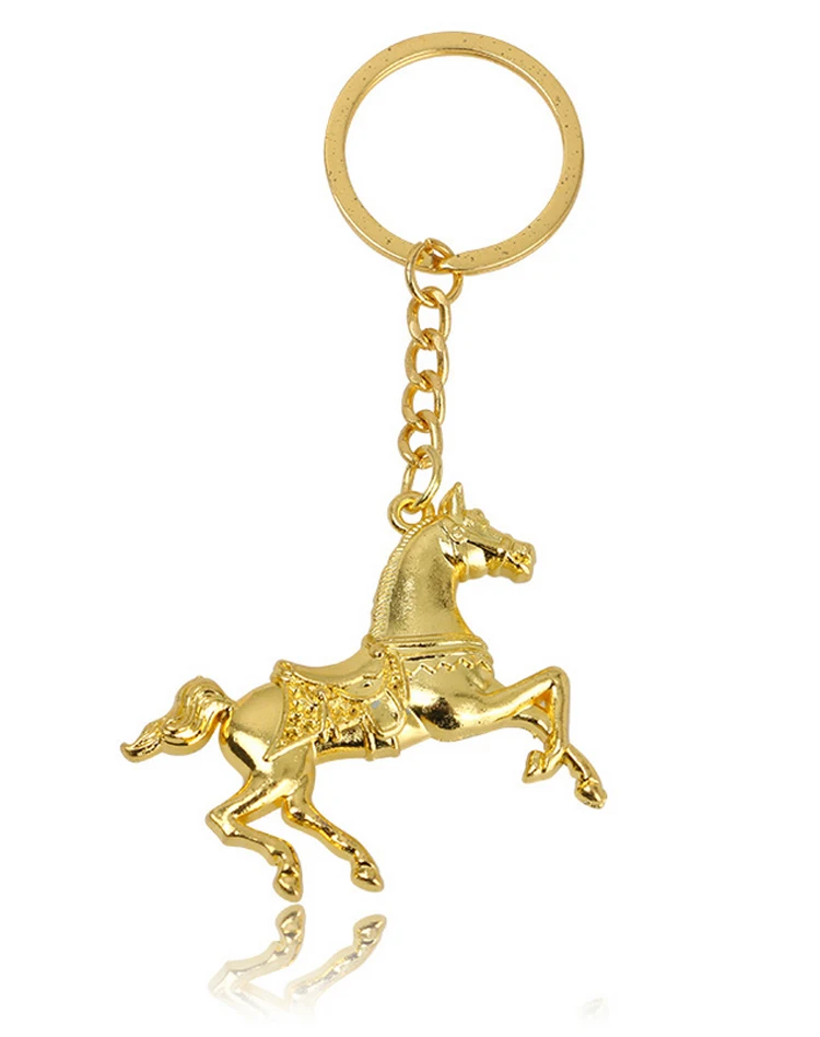 100 шт./лот брелок с серебряной лошадкой мини брелоки лошадьми Новинка
