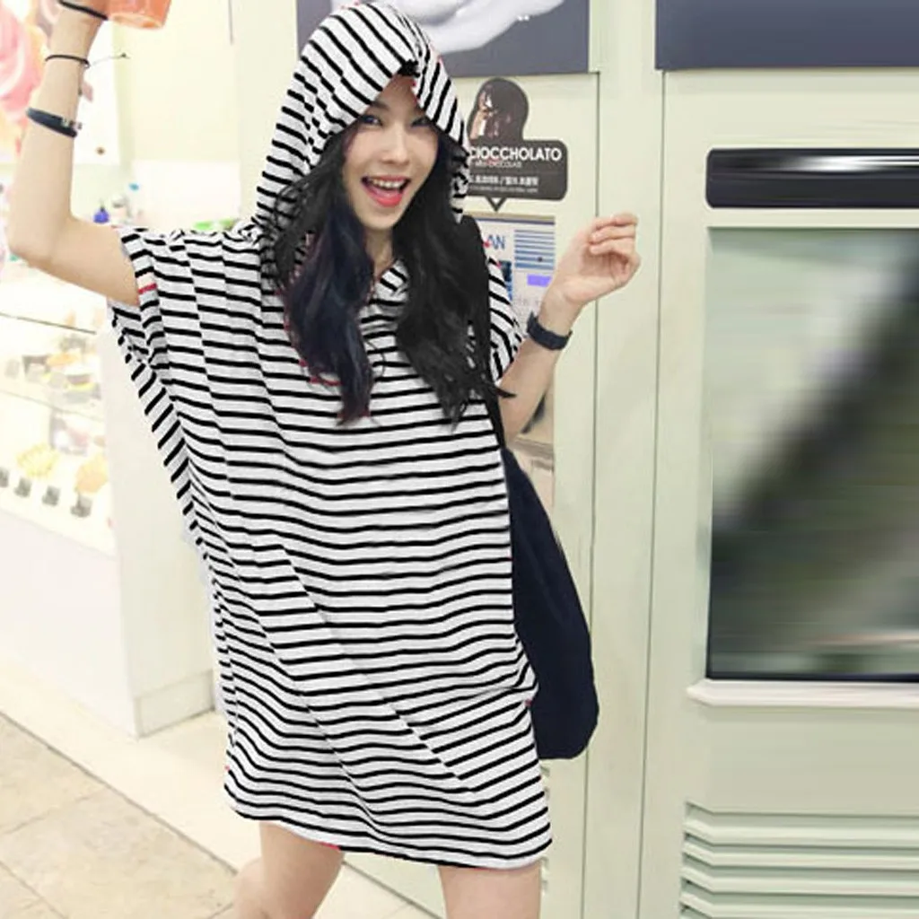 Модные женские туфли летнее Полосатое платье для мамы и дочки с рукавами летучая