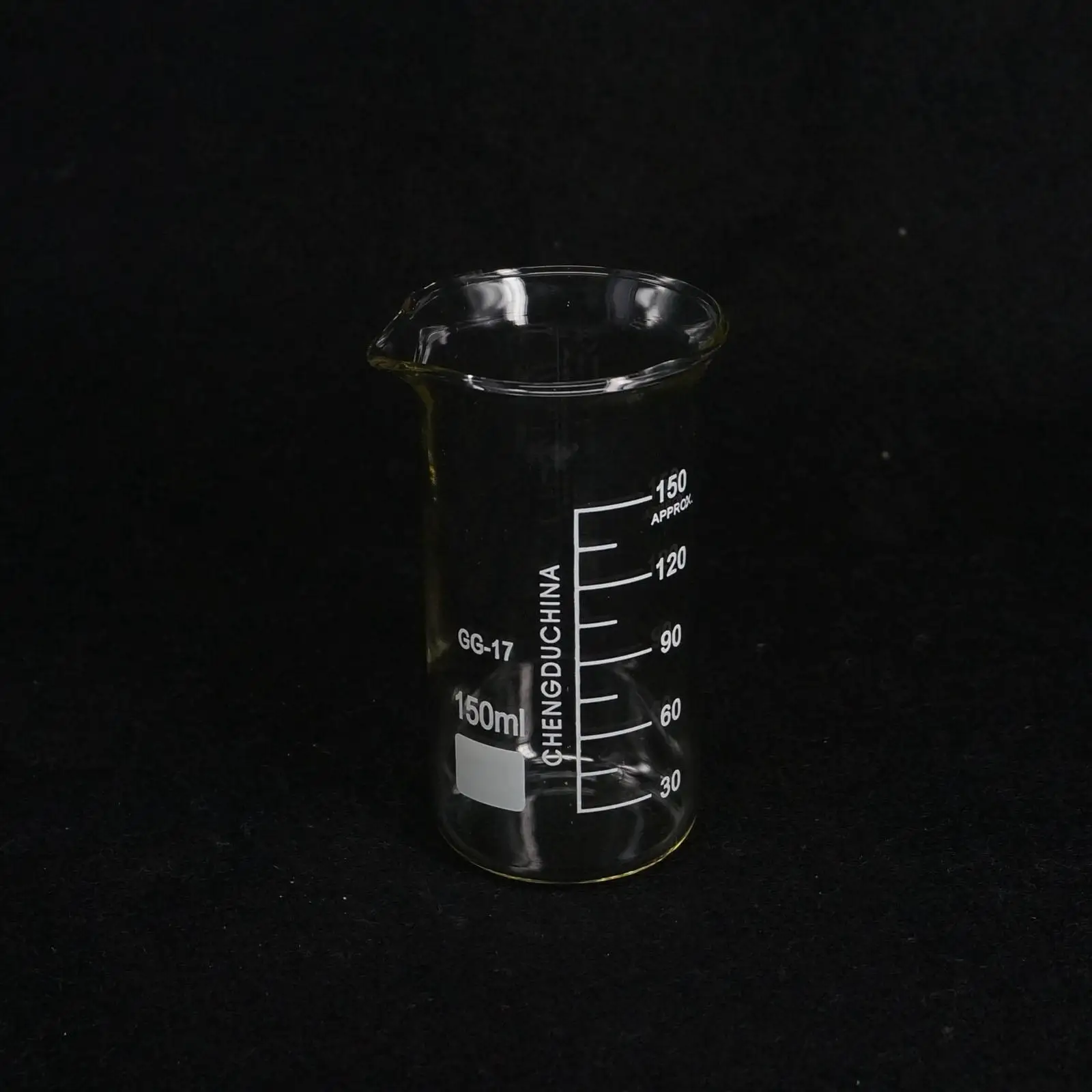 Лабораторная Мензурка высокой формы объемом 150 мл искусственное боросиликатное