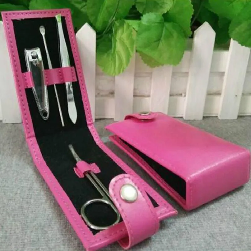 4 In 1 Kit Stainless Steel Nail Clippers Manicure Set Tools Sets PVC And High Carbon Colors | Красота и здоровье
