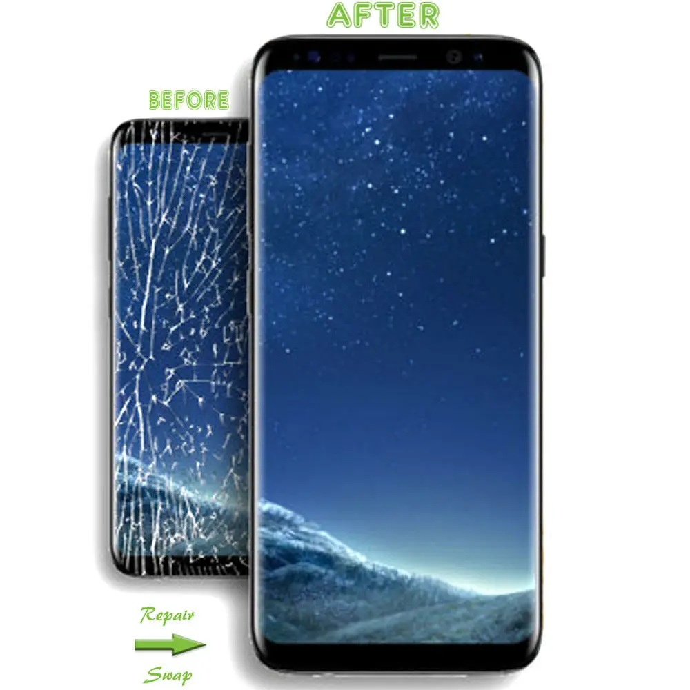 Для samsung galaxy s8 Переднее стекло Замена Ремонт внешнего стекла комплект для samsung S8 Plus S9 S9 Plus Note 8 Note 9