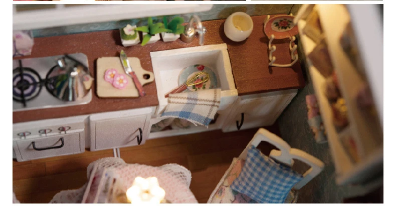 Cute Room A Doll's House Gift for Lover The Puppenhaus Toys Children Miniature Furniture Wooden | Игрушки и хобби