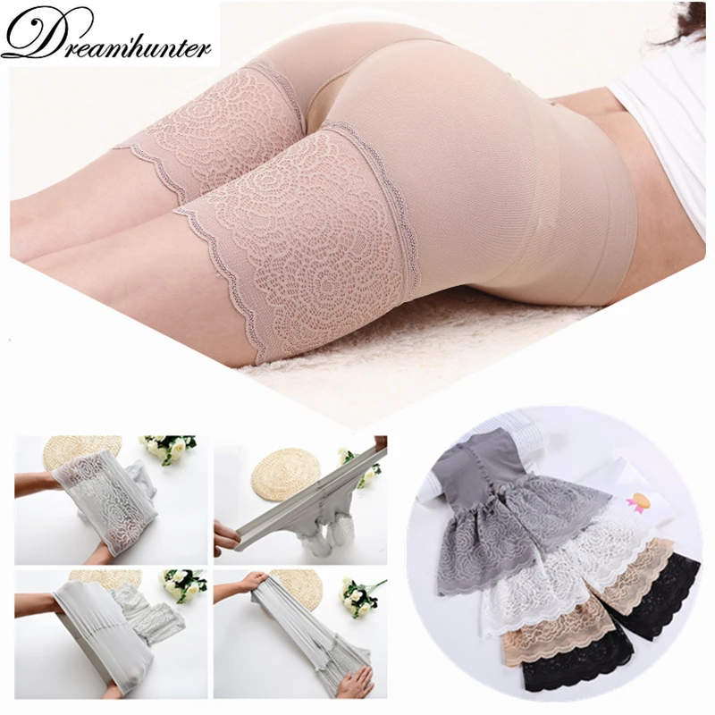 Кружево Облегающие шорты Для женщин коротышка эластичные Нижнее Бельё для