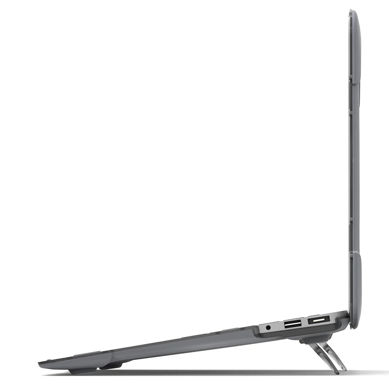 RYGOU для Macbook Air 13 11 тонкое прорезиненное покрытие чехол для Mac Book Air 11,6 13,3 дюймов [сверхмощный] Складной чехол для ноутбука с подставкой
