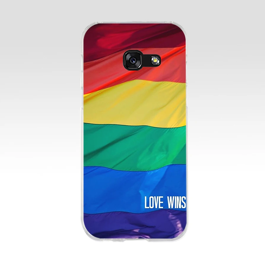 Чехол для телефона 142AQ ЛГБТ Love Wins мягкий силиконовый чехол из ТПУ Samsung galaxy a3 a5 2016 2017