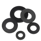 M2-M12 черная нейлоновая плоская шайба DIN125 M2 M2.5 M3 M4 M5 M6 M8 M10 пластиковая нейлоновая плоская шайба разделительная прокладка Mesons NL66