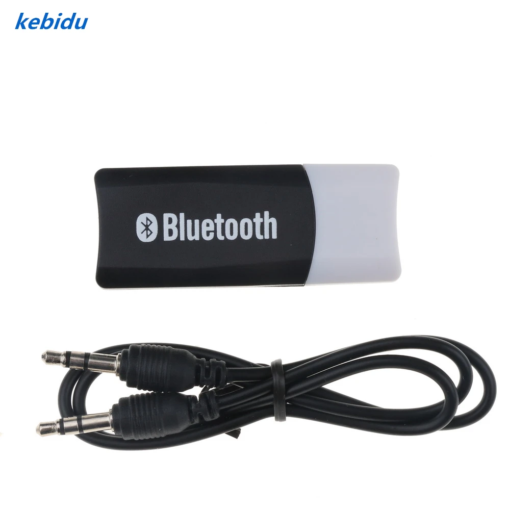 Kebidu беспроводной Bluetooth 5 0 USB приемник адаптер ключ AUX с 3 мм аудиокабелем громкой