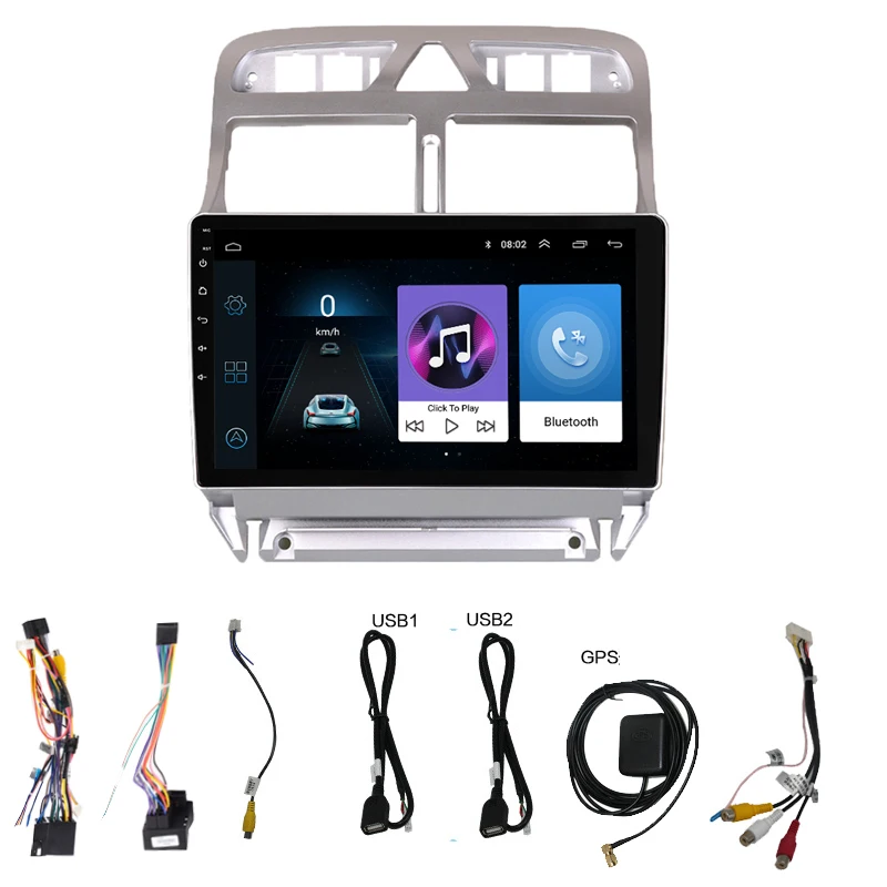 Android 8 1 автомобильный dvd навигационный плеер для peugeot 307 с автомобильным радио и gps