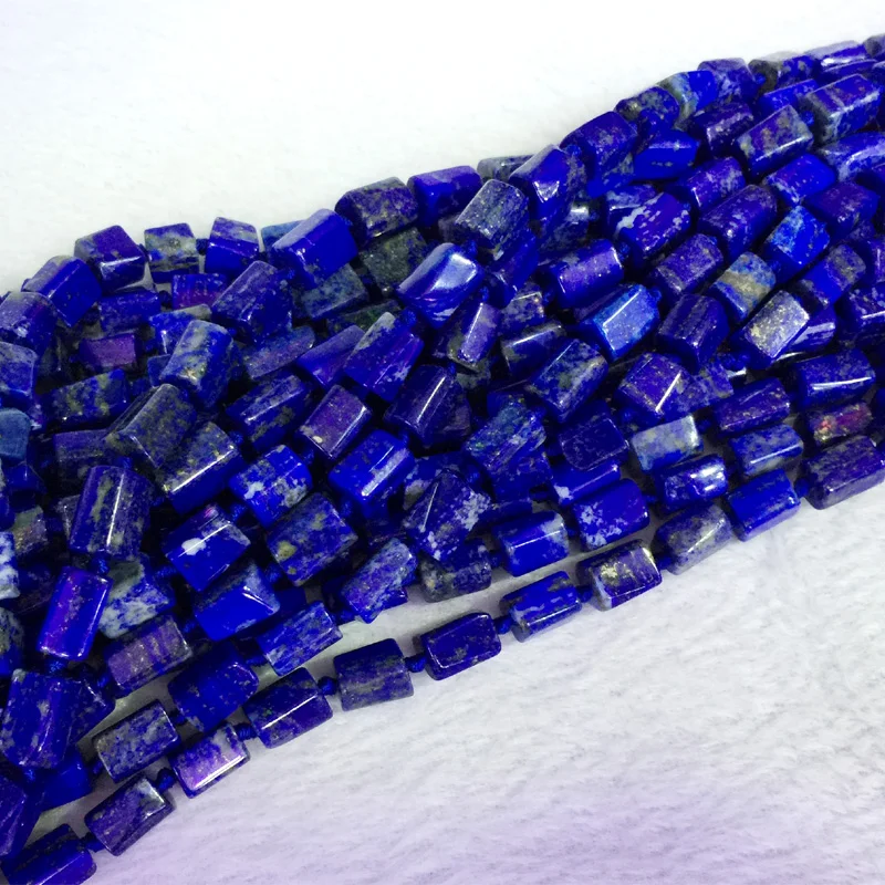 Натуральные темно синие Lapis Lazuli шарики свободной формы гладкие 6 8 мм 05383|beads beads|beads