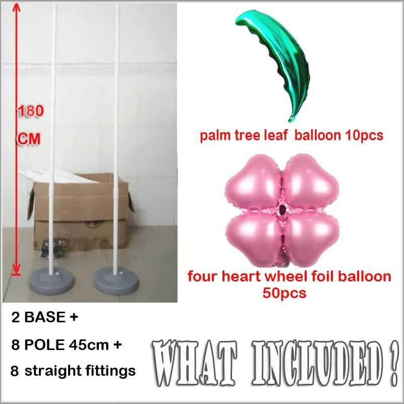 pink column Diy пальмовое дерево 180 см вынос руля кокосовый воздушный шар в форме дерева colum Свадебные украшения для вечеринок Массовая база& палочка& баллоны - Цвет: pink column