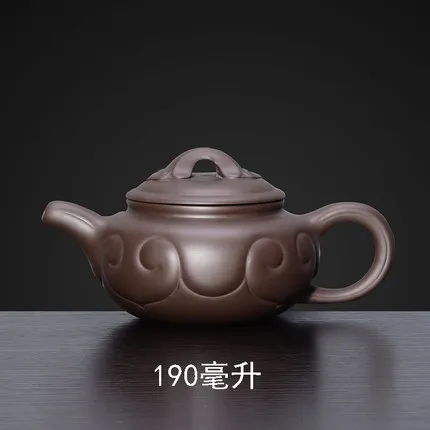Настоящий Цзы Ша чайник большой емкости кунг-фу Чайник Камень ковш Xi Shi чайник ручной работы специальный - Цвет: 04 Style