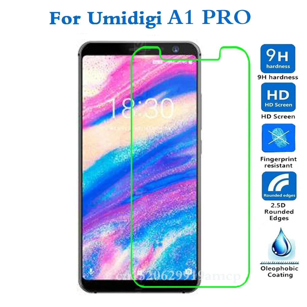 Экран протектор для Umidigi A1 PRO из закаленного стекла защиты телефона Стекло