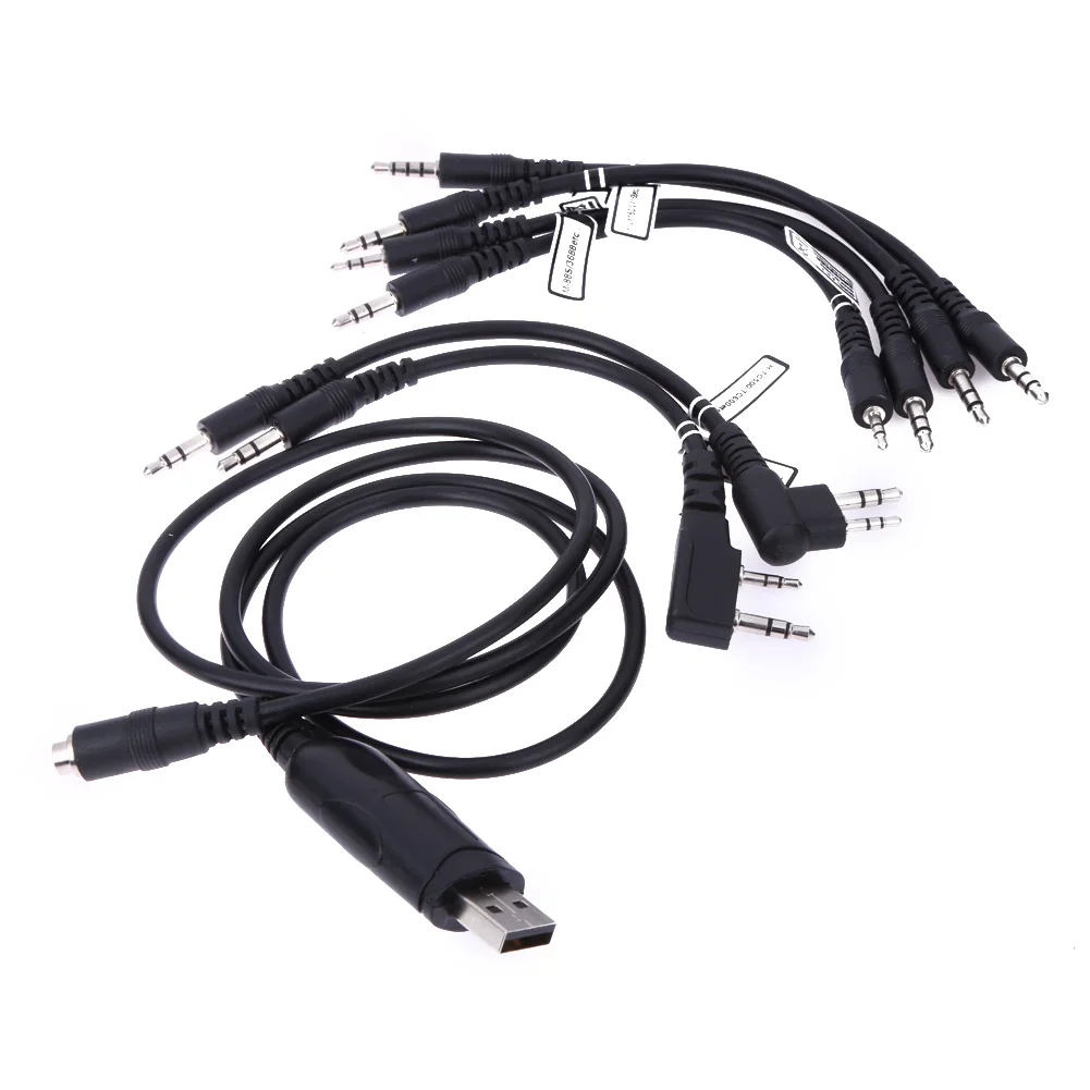 Многофункциональный USB Кабель для программирования 6 в 1 Kenwood Baofeng Motorola Yaesu Icom Handy