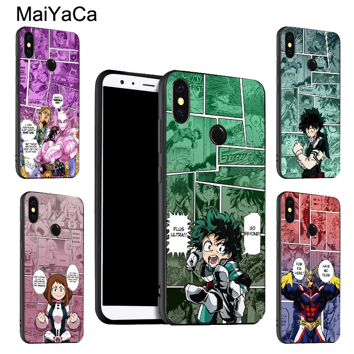 Чехол MaiYaCa My Hero academic Izuku All Might для POCO X3 F2 Pro F1 Redmi Note 9 8 T 7 9S 9C Mi 10 Lite A3 9T|Бамперы| |