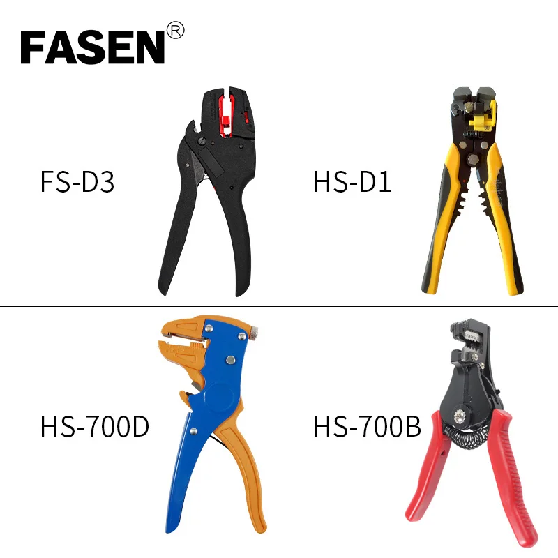 

HS-D1/D2/D3 Cable Wire Stripper Cutter Crimper Automatic Multifunctional Self-Adjusting insulation Wire Stripper
