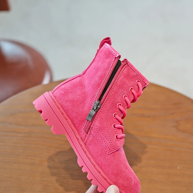 2017 обувь для детей повседневные ботинки Martin Обувь девочек мальчиков ботильоны