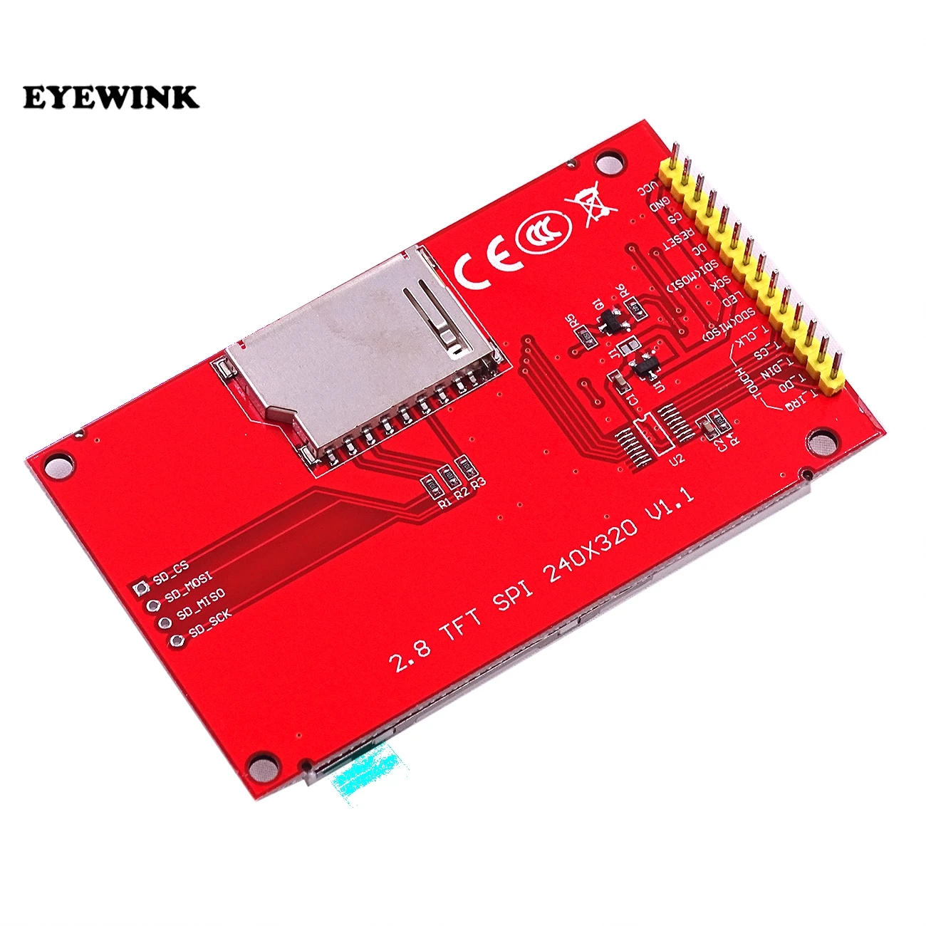 EYEWINK 2 8 &quot240x320 SPI TFT LCD Серийный порт Модуль + PCB адаптер Micro SD ILI9341 5 V/3 3 V | Электронные