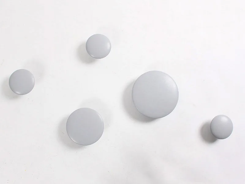 Gray 5 шт./компл. деревянные стены крючок для ключей на стену крючки для одежды чтобы вешать Домашний Органайзер над дверью кошелек вешалка украшение для дома - Цвет: Gray
