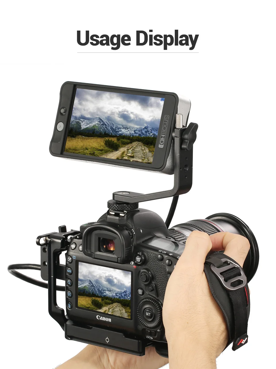 SmallRig L кронштейн для камеры Canon 5D Mark IV III DLSR быстросъемная пластина Arca-Swiss стандартная l-образная Монтажная пластина-2202