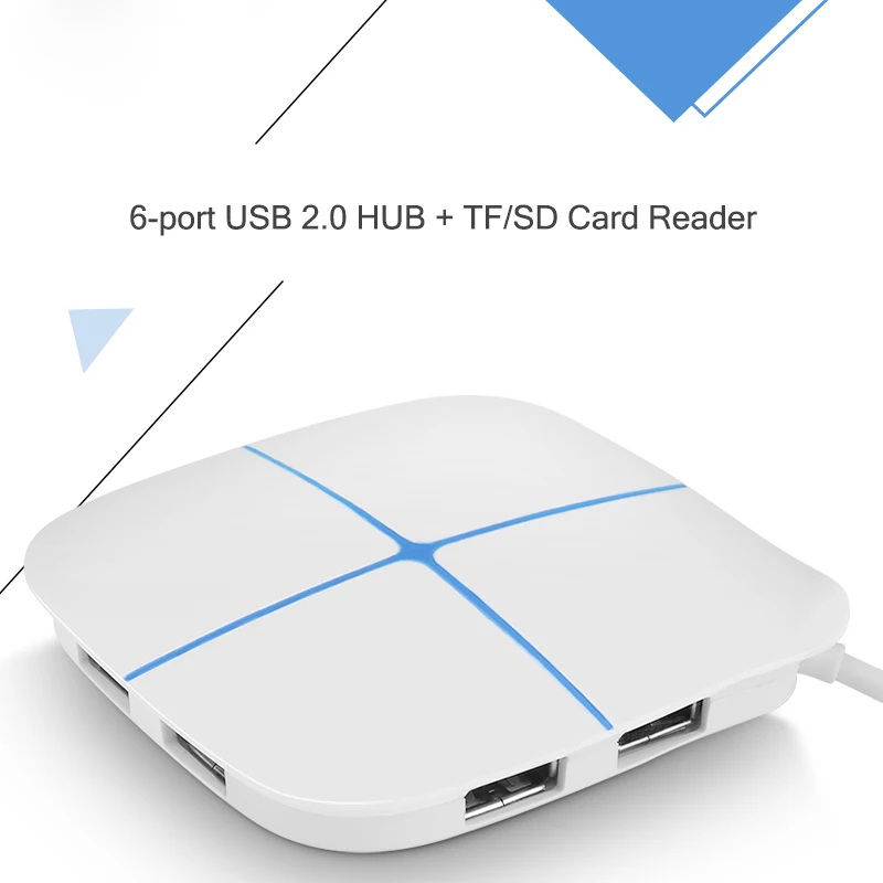 Разветвитель кабеля USB 2 0 6 портов длина 1 м|USB-хабы| |