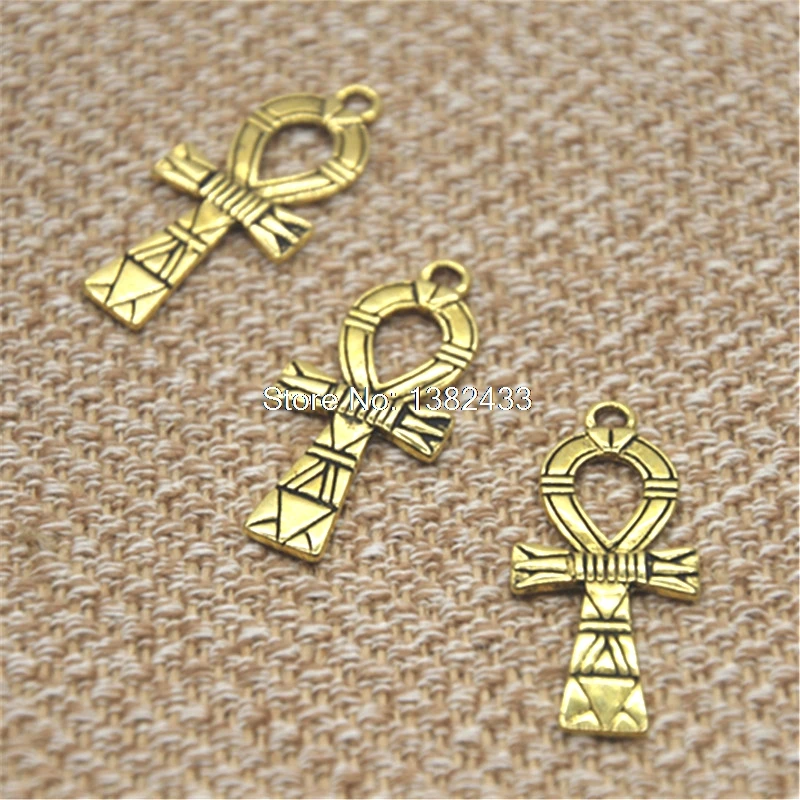 8 шт. гипетский Анкх крестообразный золотистый тон древний египетский крест