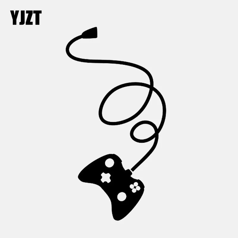 

YJZT 8.3CM*16CM Cool Gaming GAMEPAD Vinyl Window Decoration Car Sticker C22-0400