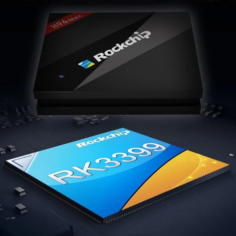 H96 MAX ТВ приставка 4 к H.265 Android 7,1 ТВ приставка RK3399 смарт-приставка медиаплеер двойной+ четырехъядерный поддержка Miracast/DLNA IP tv HDMI