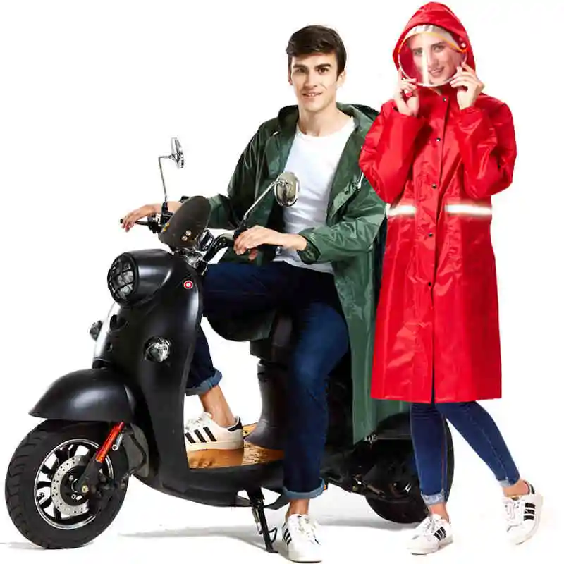 Длинный плащ для мужчин и женщин от дождя Модные женские дождевики с капюшоном