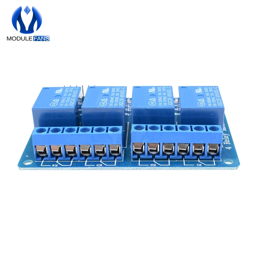 5V 4-канальный Релейный модуль 4-щит управления каналами реле для Arduino с оптопарой реле Выход 4 способ релейный модуль 4CH